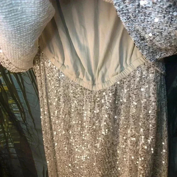 Strapless Sequin Jumpsuit - Picture 7 of 16